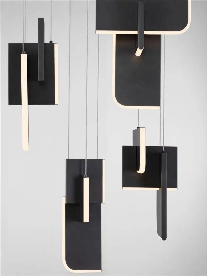 Lustra LED suspendata liniara design decorativ 3000K TOTEM 144W