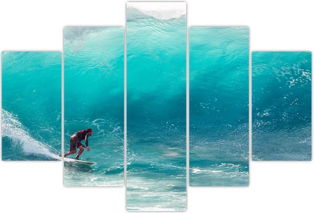 Tablou - Surfer în valuri (150x105 cm)
