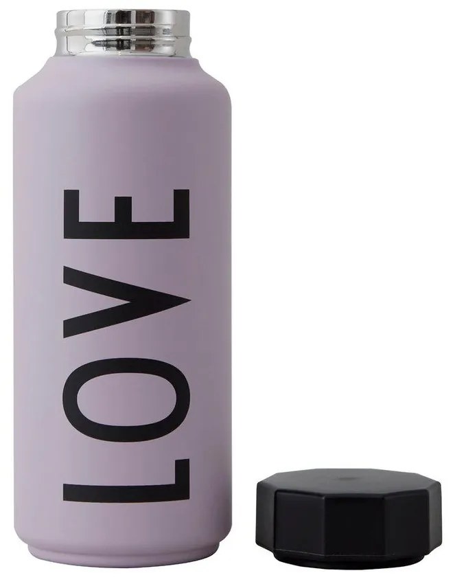 Sticlă termos Design Letters Love, 500 ml, violet