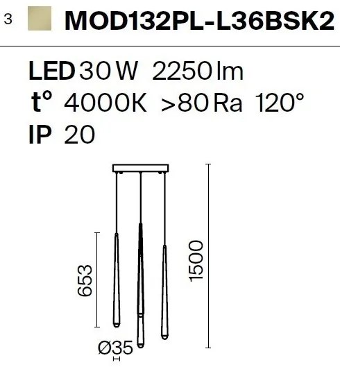 Lustra LED cu 5 pendule design modern Cascade alama