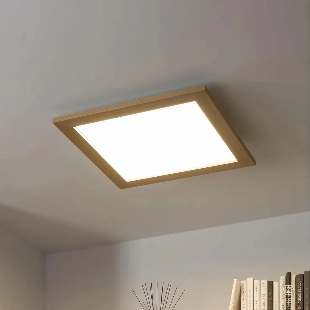 Brilagi - Corp de iluminat LED dimabil SLIMFRAME WOOD LED/36W/230V 49,5x49,5 cm + telecomandă