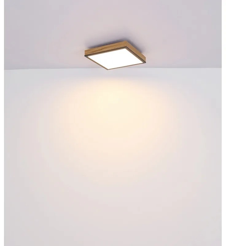 Plafoniera LED cu aspect lemn design slim DORO 24W