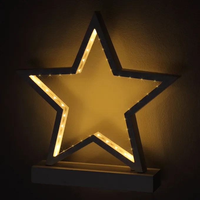 Deuba Stea de Crăciun cu iluminare LED - albă