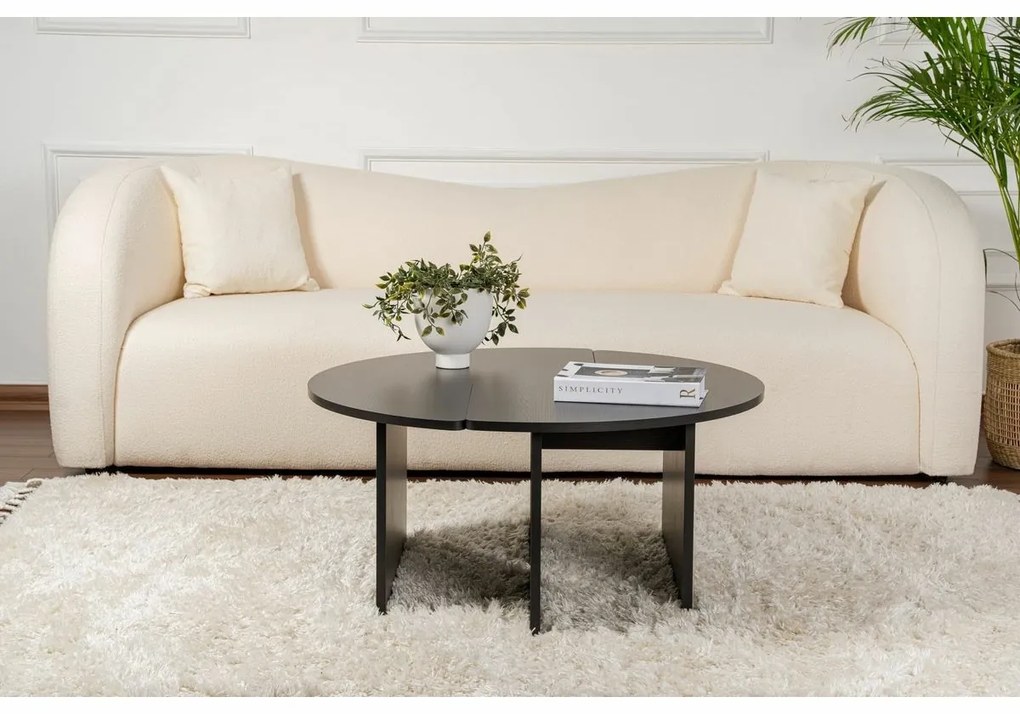 Măsuță de conferință Moira Wood Black