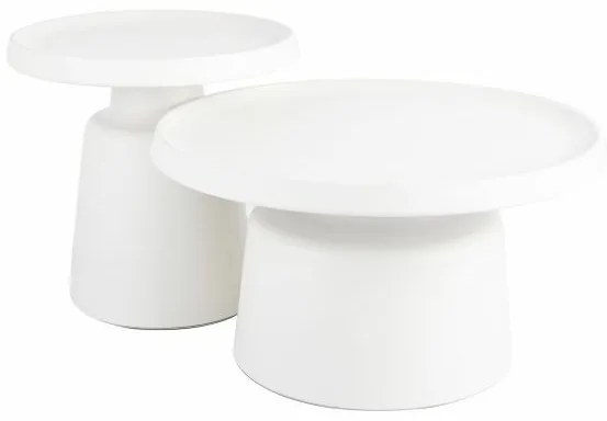 Set 2 mese de cafea Rodos alb/gri ø50/ø70