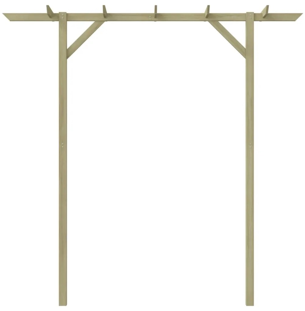 Pergola de gradina, 200 x 40 x 205 cm, lemn