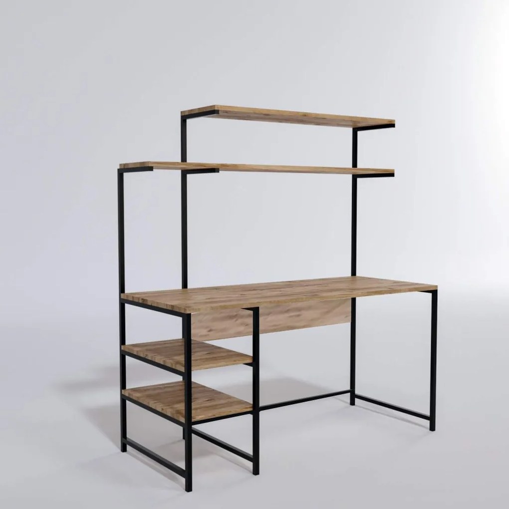 Masă PC Brooklyn (Stejar + Negru). 1073249