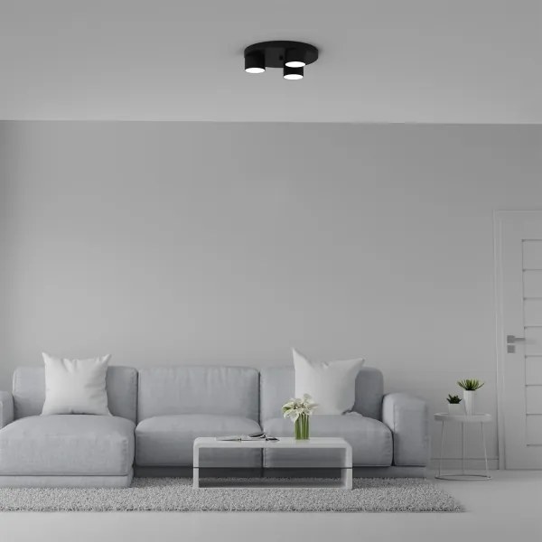 Plafonieră DIXIE 3xGX53/11W/230V neagră