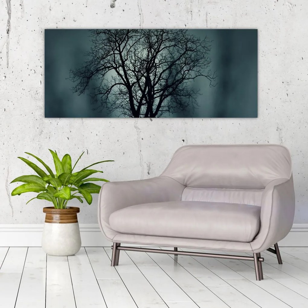Tablou copaci în eclipsă (120x50 cm)