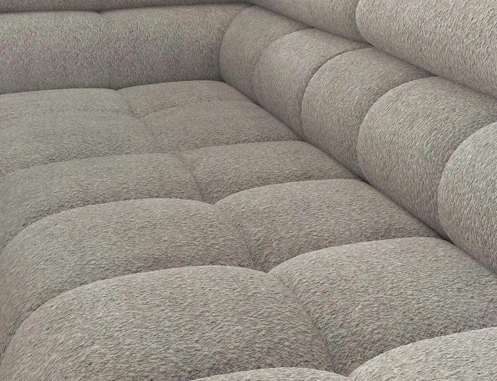 Coltar extensibil stanga 5 locuri ELTAP, LT-20ROY, Ferucce, 276x200x93 cm, lemn/poliester, bej deschis