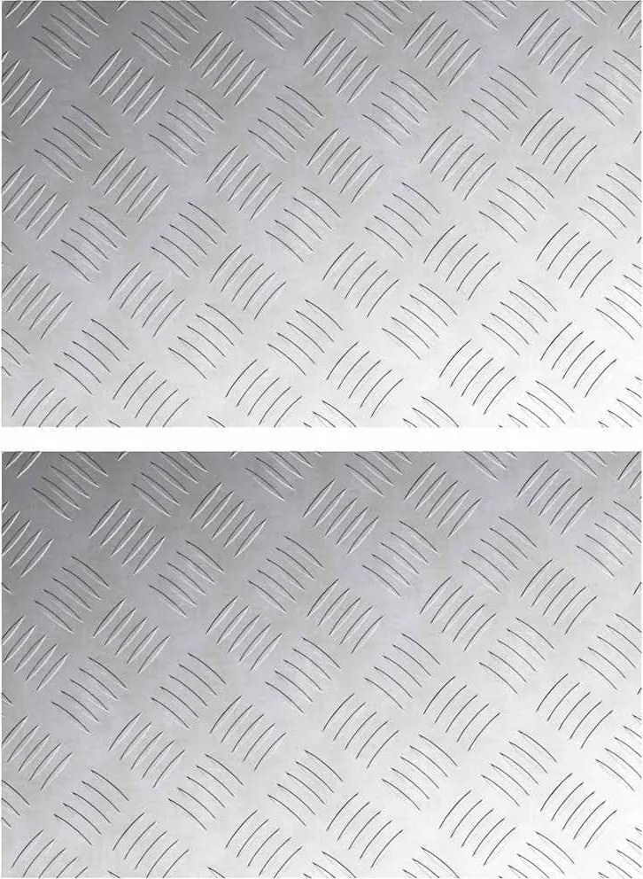 vidaXL Trepte Dreptunghiular 2 pcs Argintiu 60 x 40 cm Aluminiu