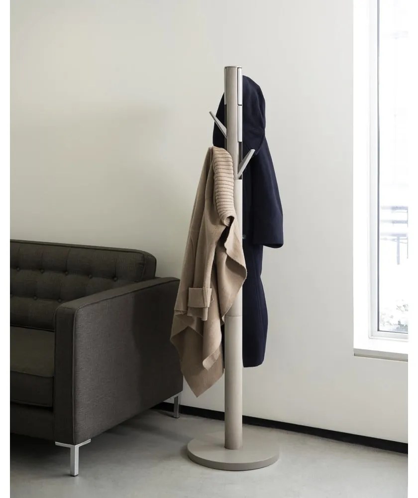 Cuier gri din lemn de arbore de cauciuc Flapper – Umbra