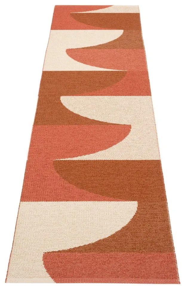 Covor tip traversă pentru interior și exterior cărămiziu 70x270 cm Hill Brick Rust – Pappelina