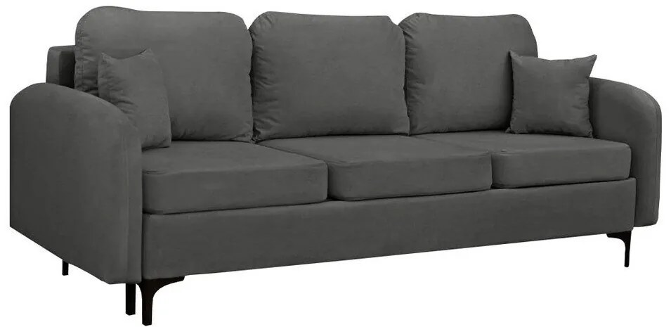 Canapea extensibilă Clovis A102Cutie de pat, 96x228x94cm, 114 kg, Picioare: Metal, Lemn: Pin