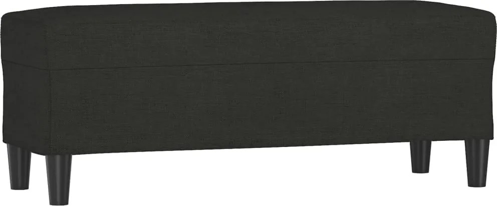vidaXL Bancă, negru, 100x35x41 cm, textil