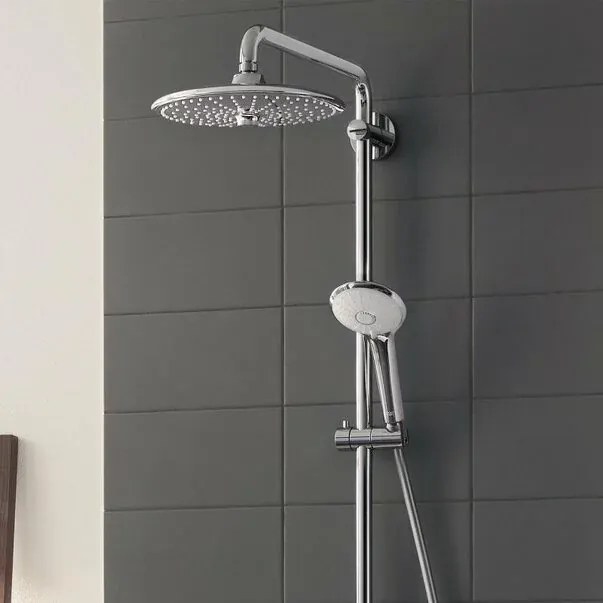 Coloana de dus cu baterie termostatata Grohe Euphoria 260 Mono