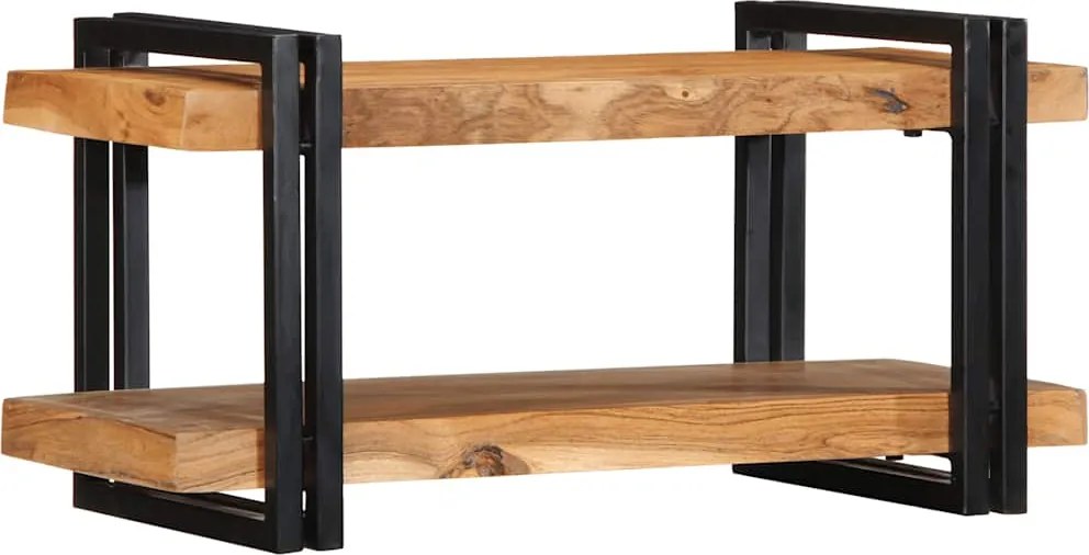 vidaXL Raft de perete 70x33x35 cm din lemn masiv de salcâm