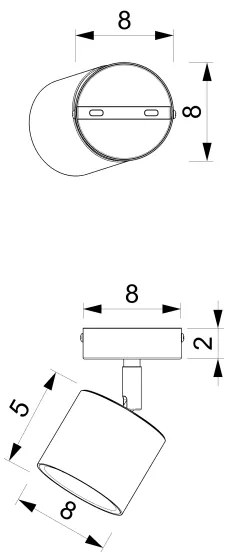 Spot DIXIE 1xGX53/11W/230V negru