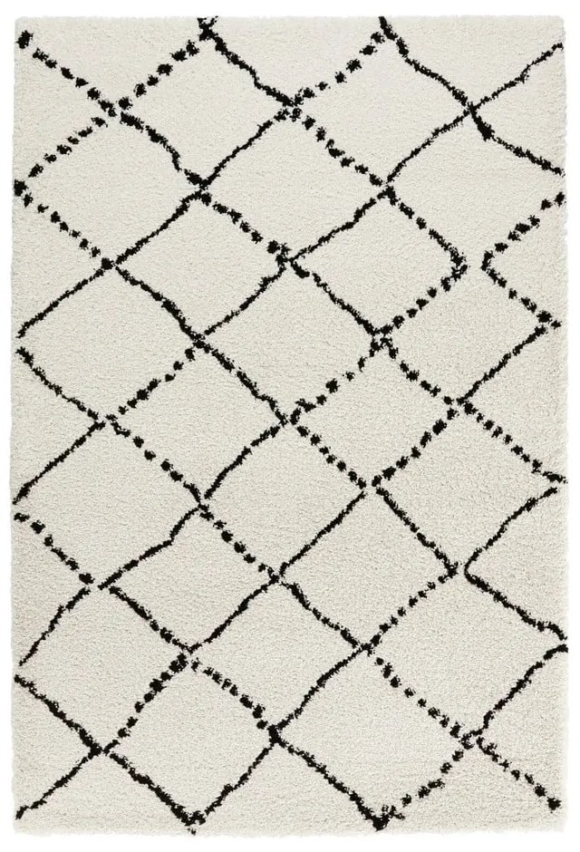 Covor Mint Rugs Hash, 120 x 170 cm, bej - negru