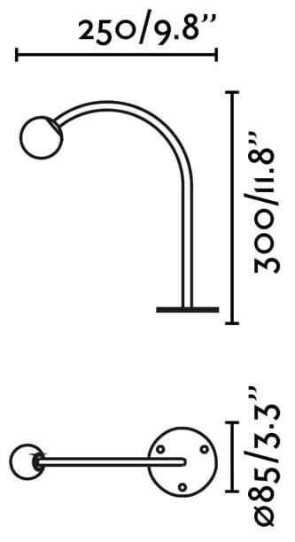 Stalp LED iluminat exterior IP65 CUCA H-30cm