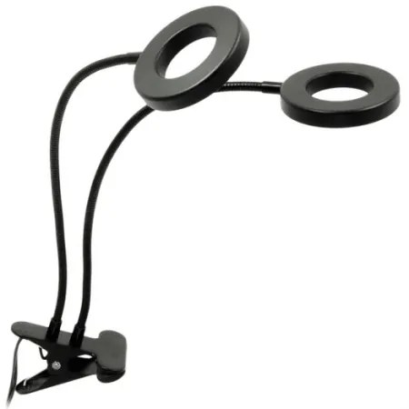 Lampă LED flexibilă dimabilă de masă cu clemă pentru creșterea plantelor VITARO 2xLED/4W/230V negru