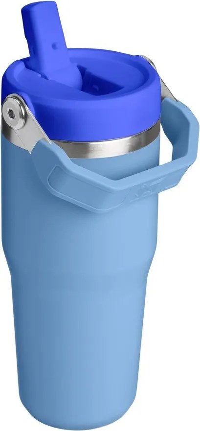 Termos albastru din oțel inoxidabil 410 ml IceFlow™ Flip Straw 2.0 Tumbler Blue Sky – Stanley
