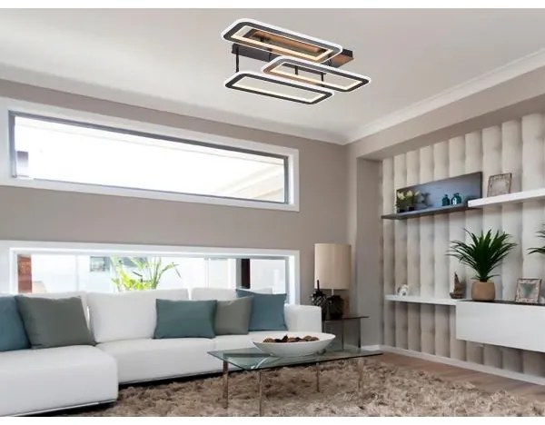 Lustră LED dimabilă aplicată LED/90W/230V 3000-6500K + telecomandă