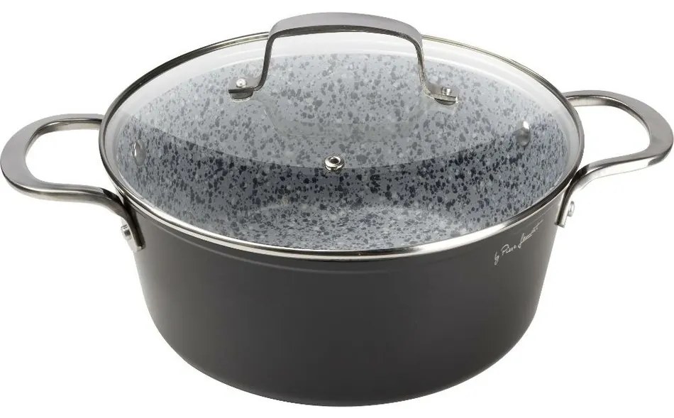 Lamart LT1254 cratiță cu capac Granit, diametru 24cm