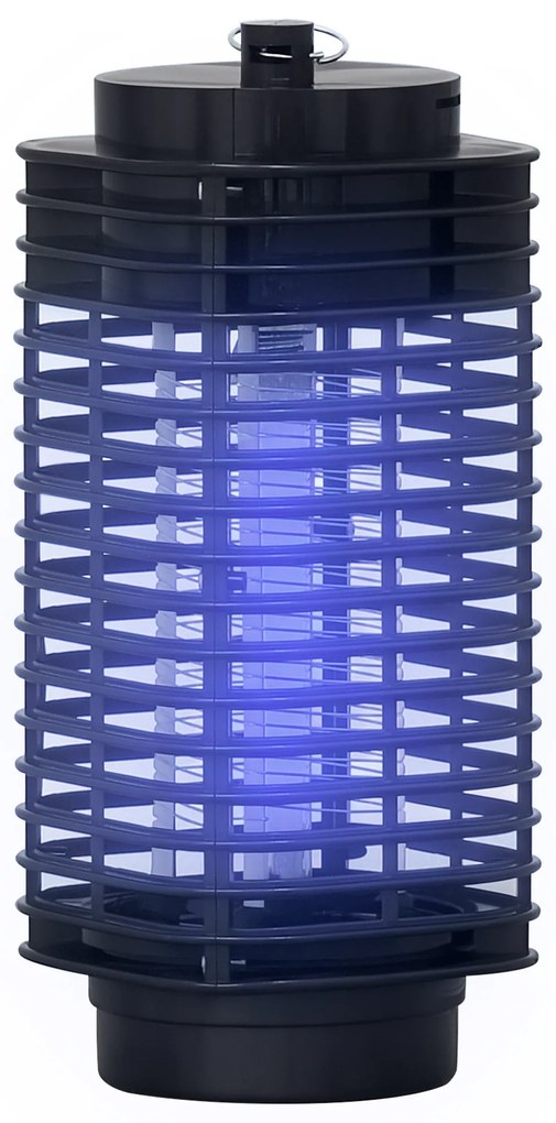 Outsunny Lampă Antițânțari cu Lumină UV pentru Interior și Exterior, Negru | Aosom Romania
