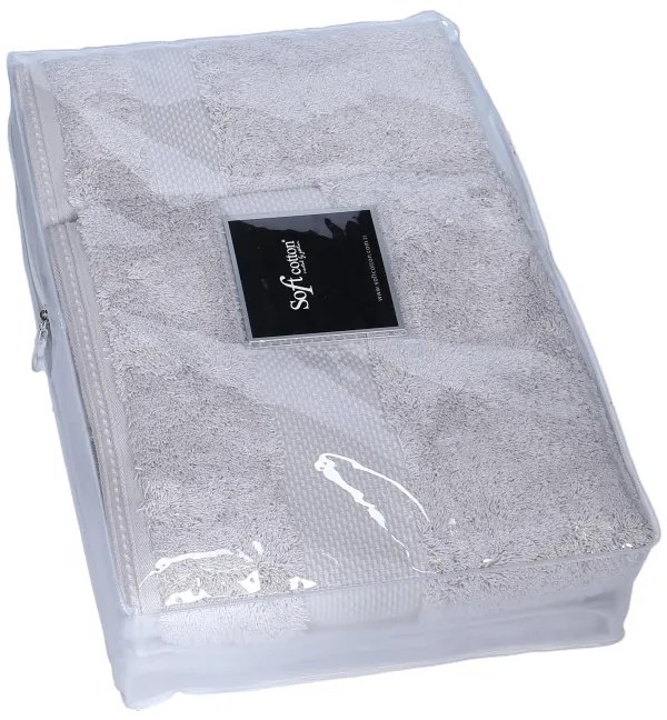 Set prosoape și prosop de corp DELUXE, 3 buc Honey
