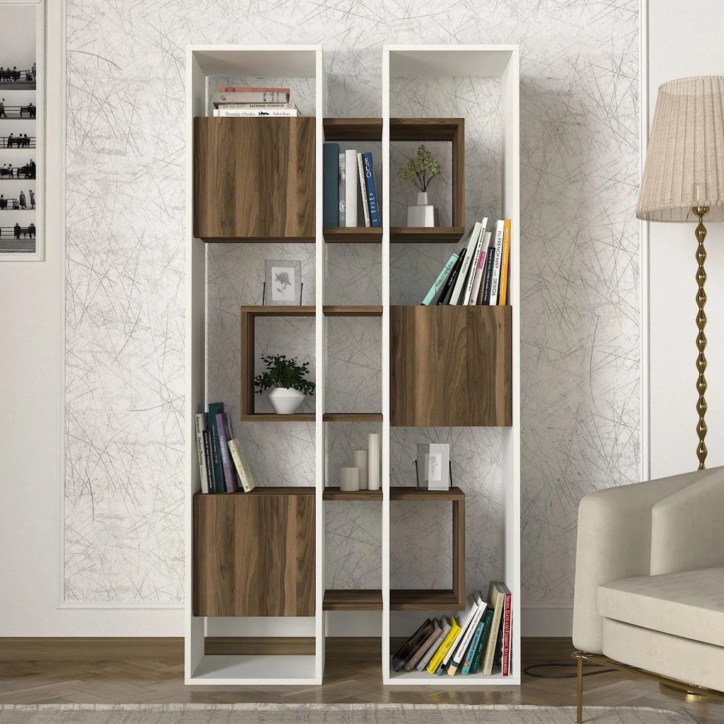 Raft Leonda - White, Walnut