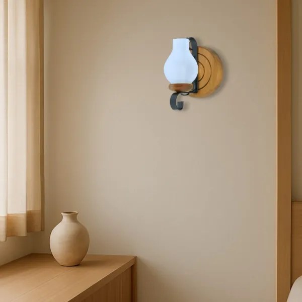 Aplică ROATA 1xE14/40W/230V fag