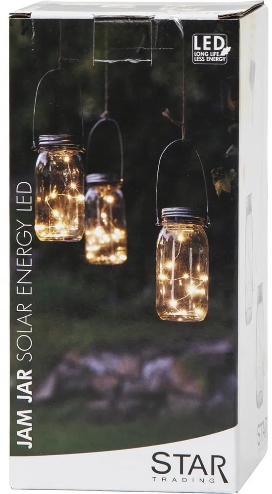 Decorațiune cu LED Star Trading Jamjar, înălțime 18 cm