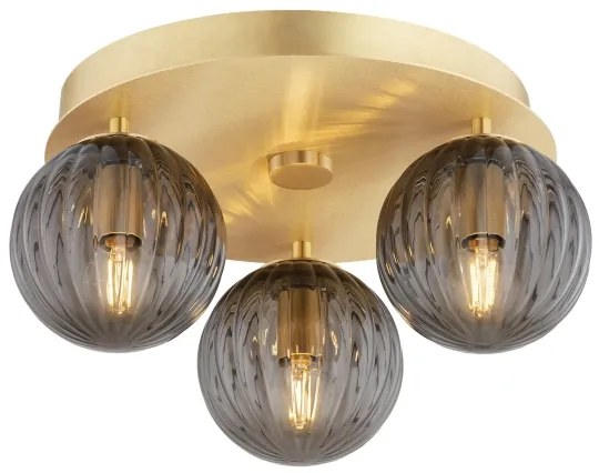 Plafonieră Argon 6308 PALOMA 3xE14/7W/230V auriu/negru