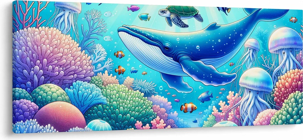 Tablou – Lume subacvatică (120x50 cm)