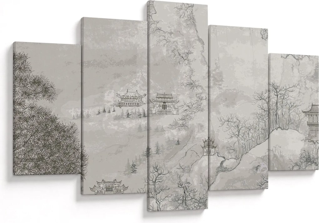 Tablou - Peisaj chinezesc (150x105 cm)