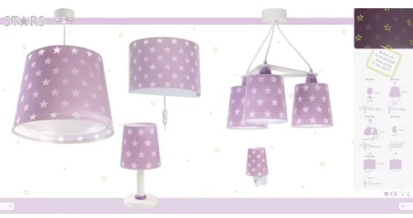 Dalber D-81212L - Lustră copii STARS 1xE27/60W/230V