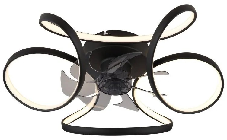 Lustra LED cu ventilator si telecomanda LORIS 03638 GL
