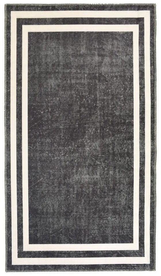 Covor tip traversă alb/gri lavabil 200x80 cm - Vitaus
