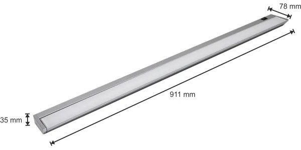 LED Lampă design minimalist LED/15W/230V argintiu