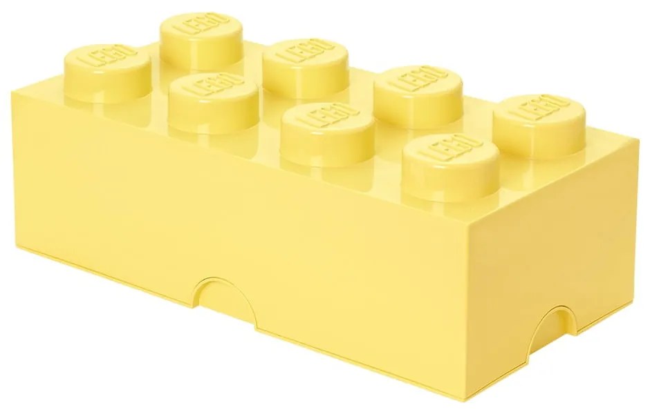 Cutie depozitare LEGO®, galben deschis