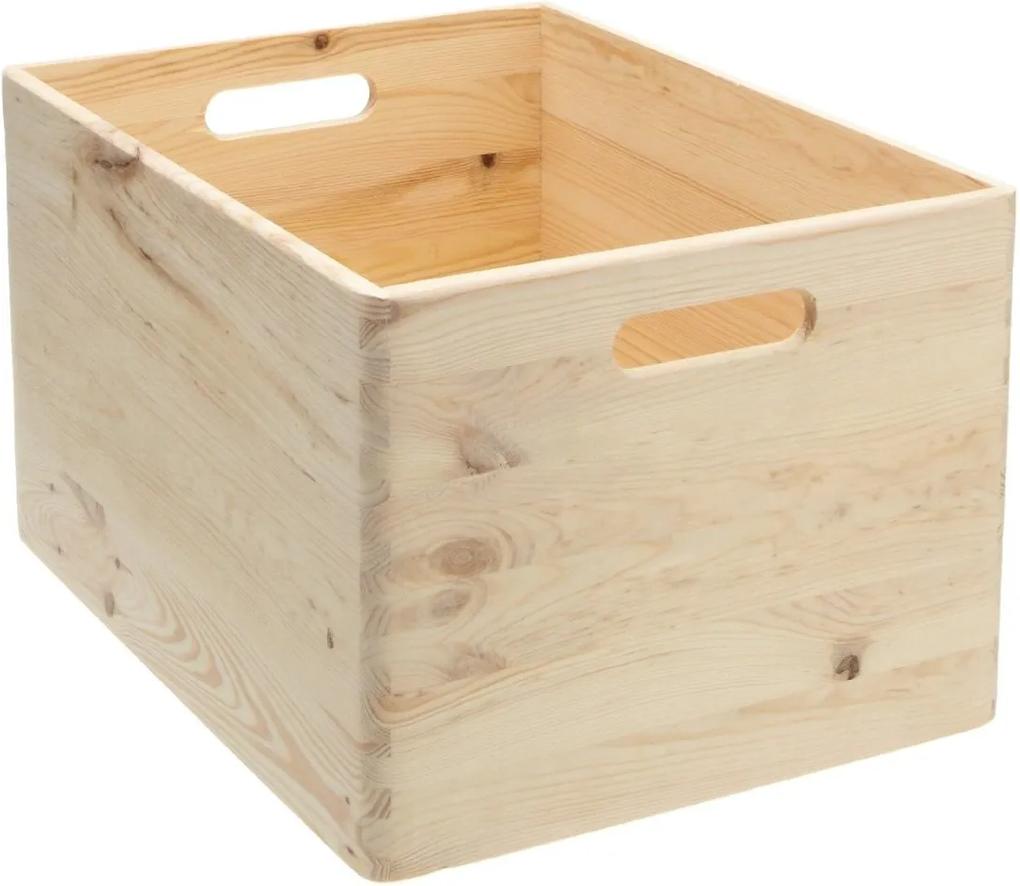 Cutie din lemn pentru depozitare, Zeller, 40 x 30 x 24 cm, 30 L