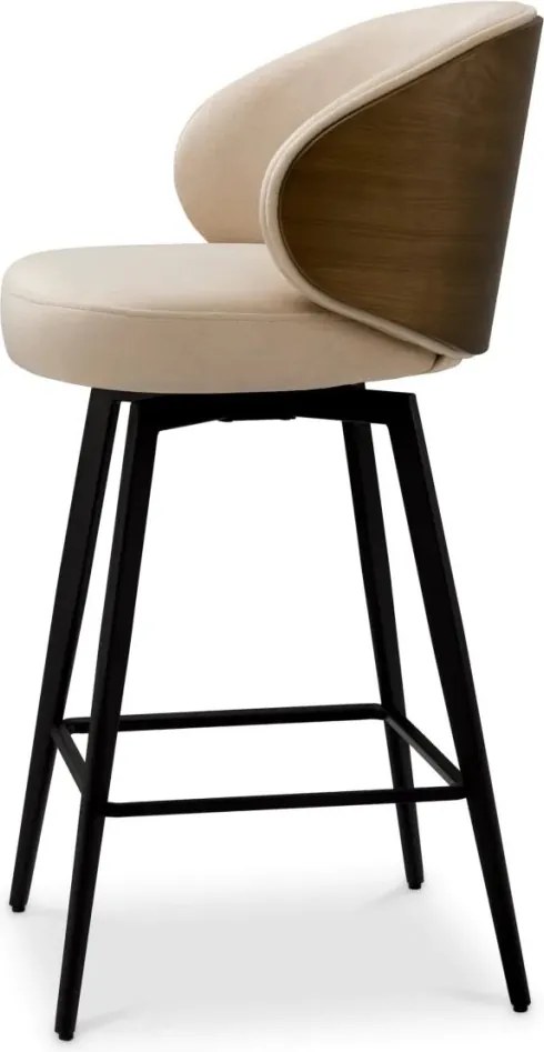 Scaun de bar design elegant LUX Camerota, Sabino beige
