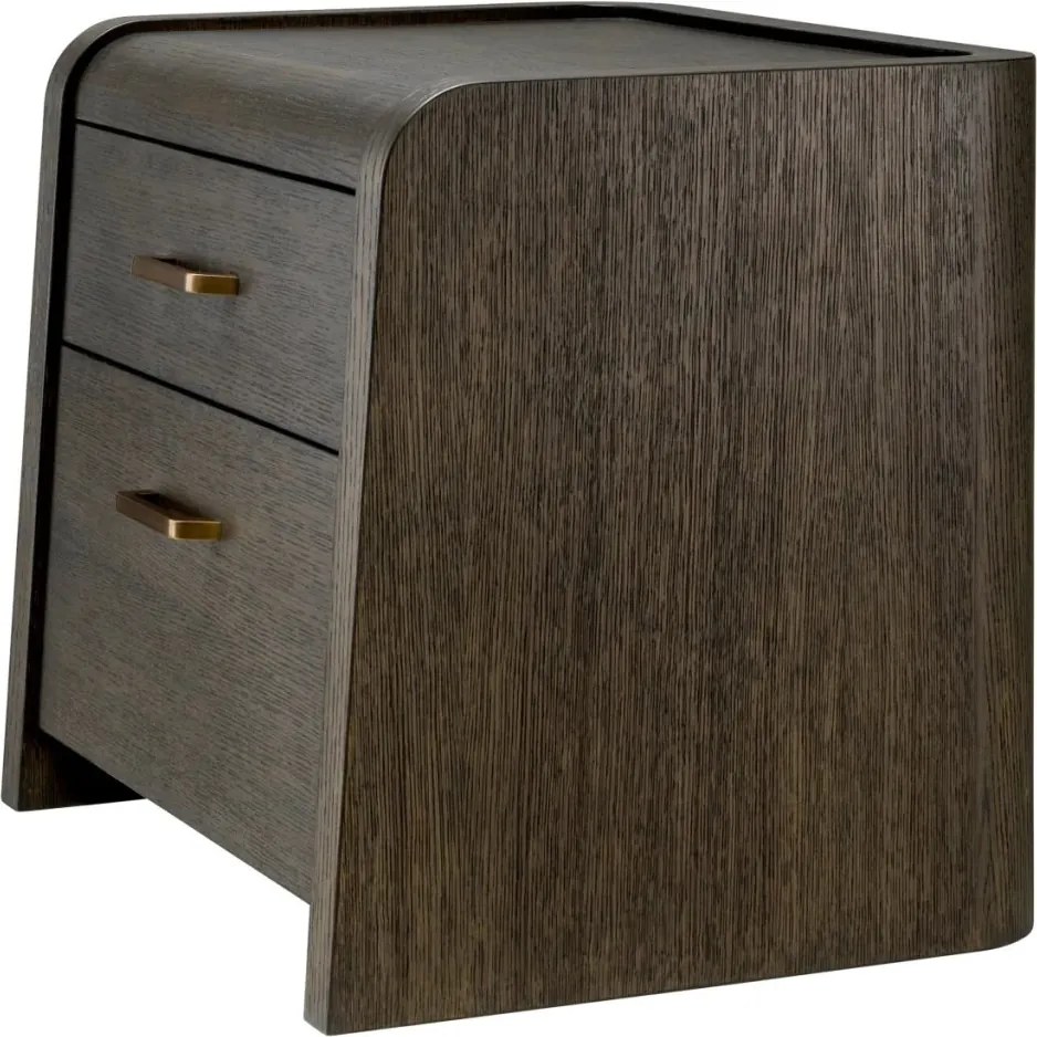 Noptiera design LUX, Furnir de stejar Mocha, Joane