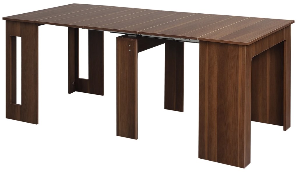 HOMCOM Masă Extensibilă, Masă Mobilă, Design Modern, 180 cm x 85 cm x 75 cm, Maro | Aosom Romania