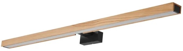 Aplică LED pentru oglindă Brilagi WOODY MIRROR LED/15W/230V IP44 stejar/negru
