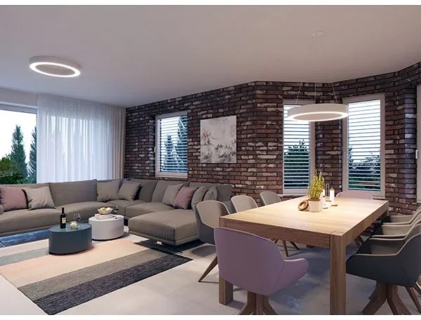 Lustră LED pe cablu SATURN LED/50W/230V 3000K d. 60 cm albă LED2