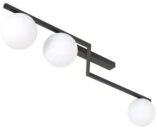 Plafonieră de tavan NATON 3xE14/10W/230V negru/alb