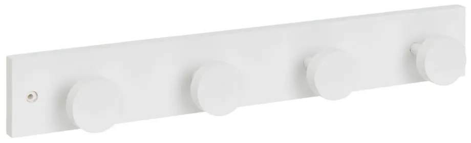 Cuier de perete alb din lemn de pin 40 cm Anillos – Casa Selección