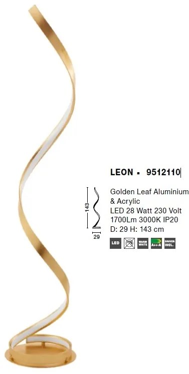 Lampadar LED design modern LEON NVL-9512110
